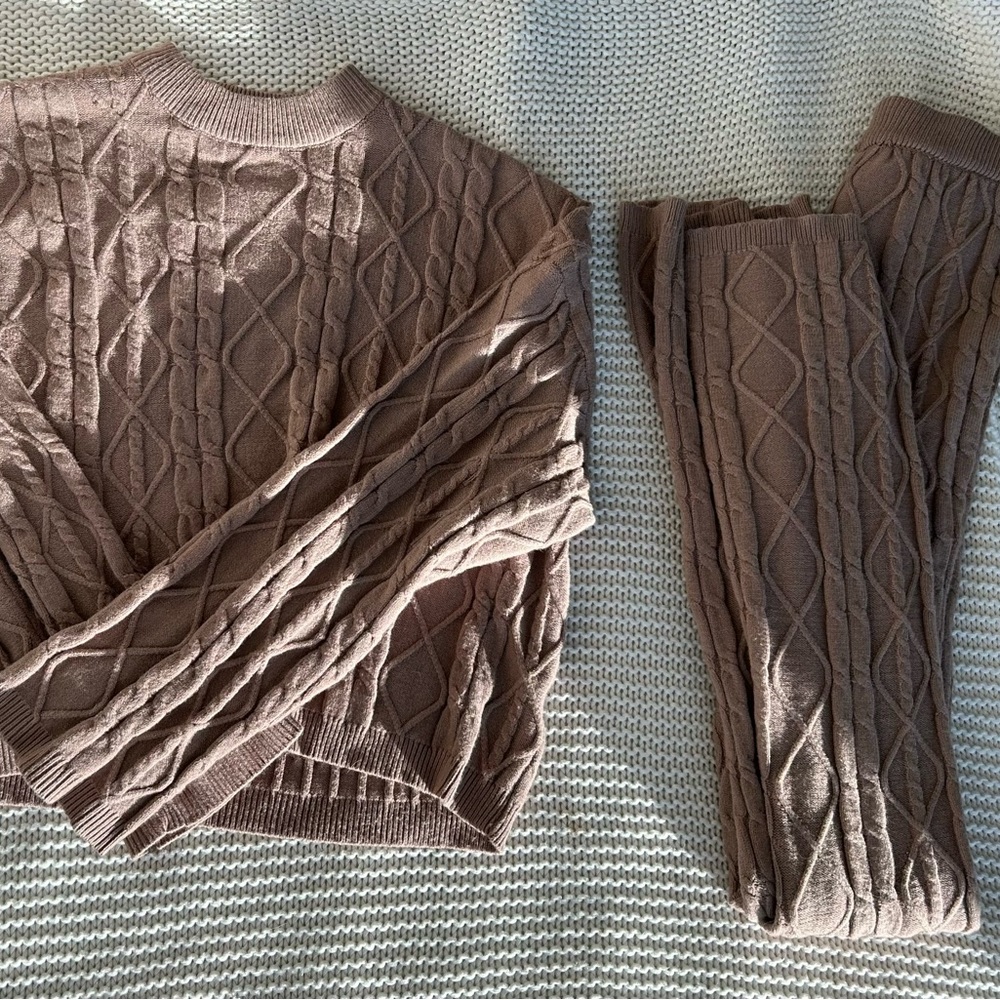 Sweater and Flare Pant Set